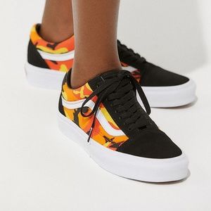 vans pop camo orange